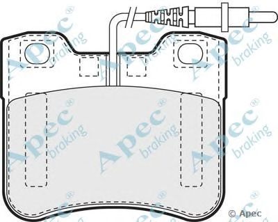 APEC BRAKING pad715 -  Комплект тормозных колодок, дисковый тормоз